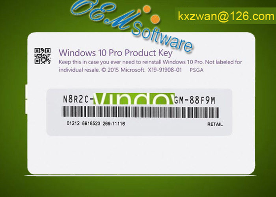 Коробка OEM ключа продукта пакета OEM Windows 10 Pro загерметизированная фабрикой